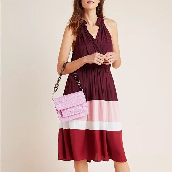 🅢🅐🅛🅔 Anthropologie Cobie Colorblocked Midi Dress 👗   Current Air - Picture 2 of 10